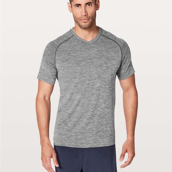 Lululemon Metal Tech Vent Short Sleeve V Neck Top - Picture 1 of 6
